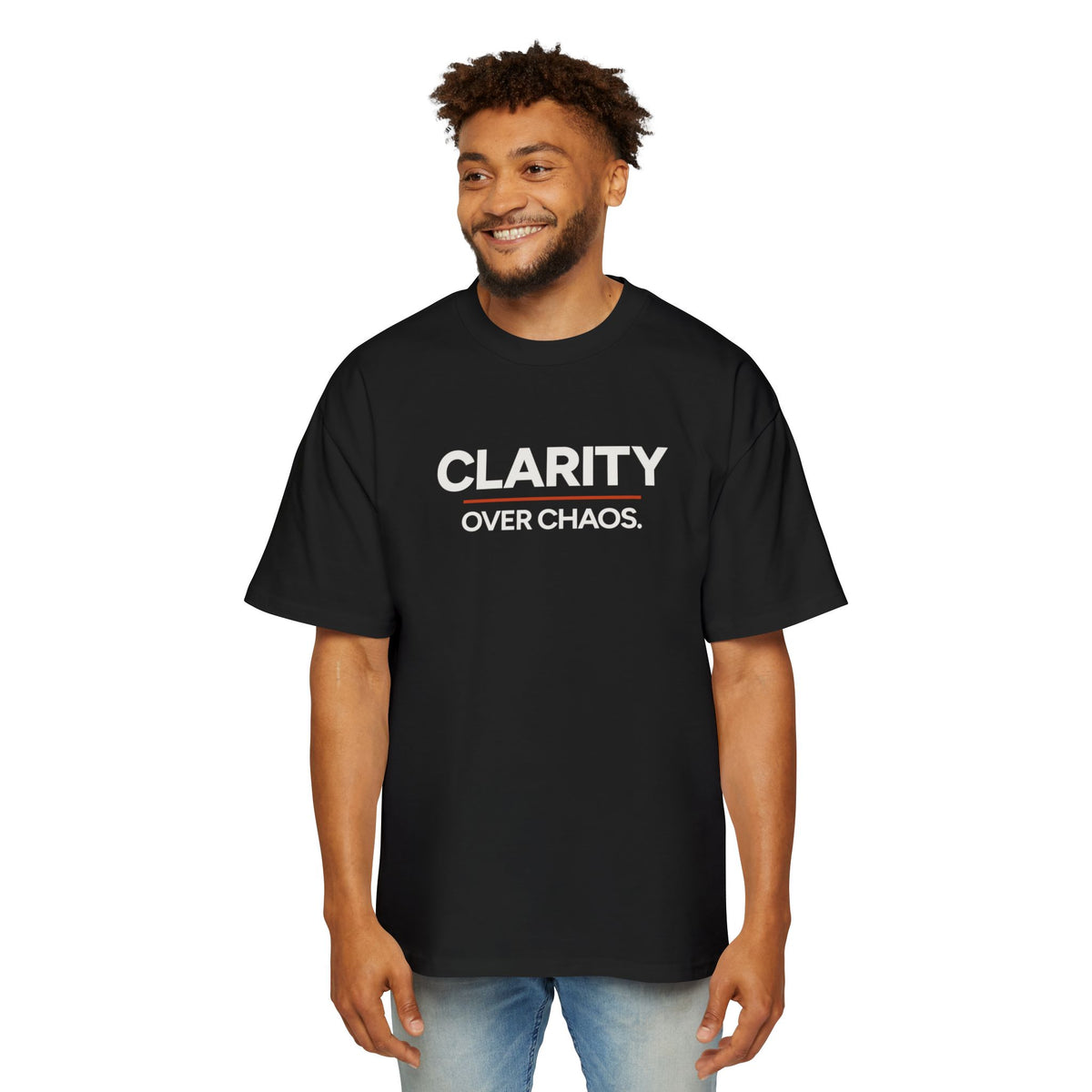 Clarity Over Chaos Heavyweight Oversized Tee