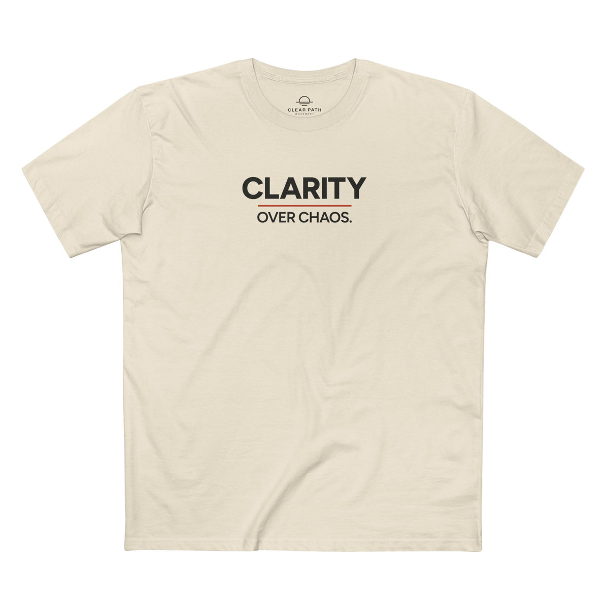 Clarity Over Chaos Unisex Staple Tee