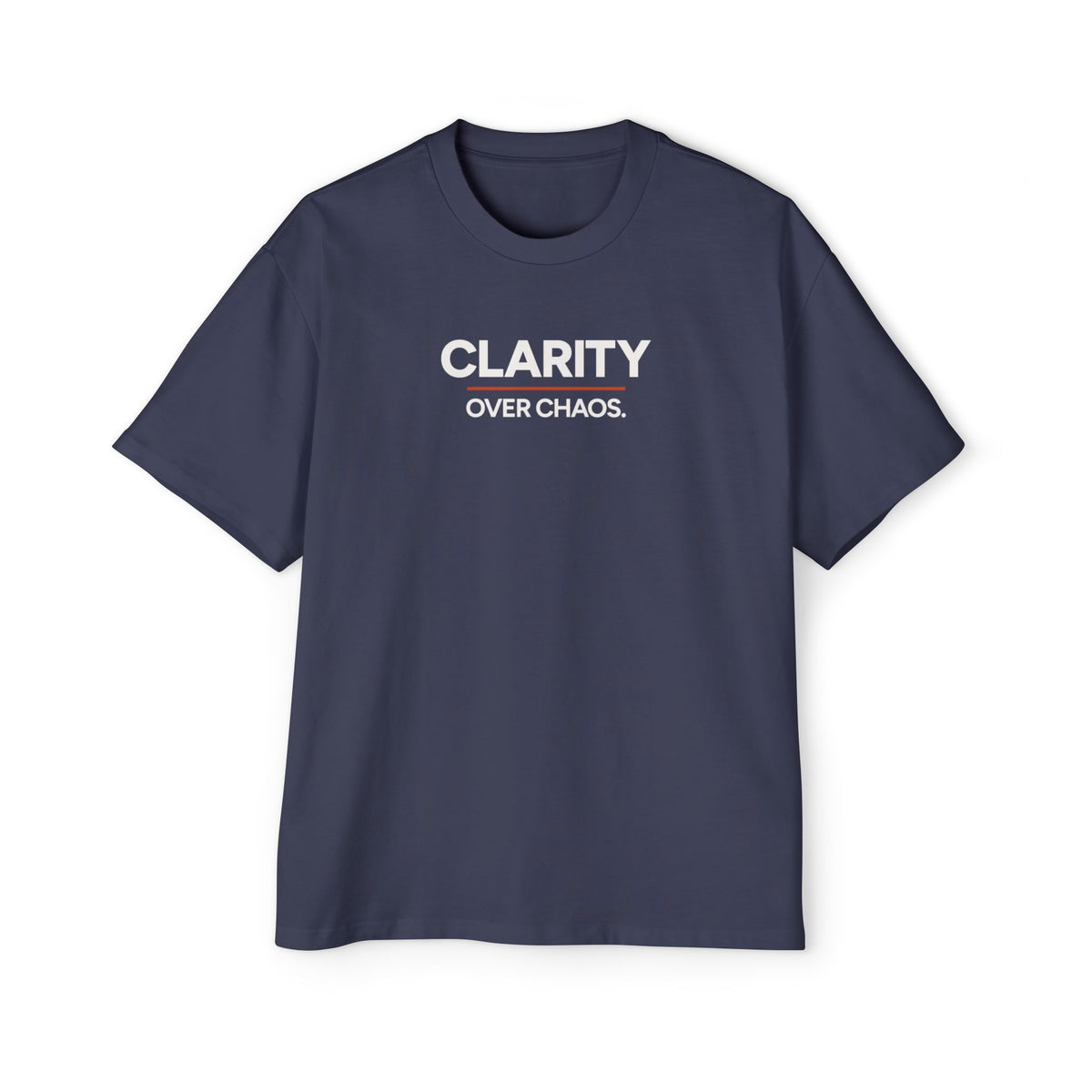 Clarity Over Chaos Heavyweight Oversized Tee