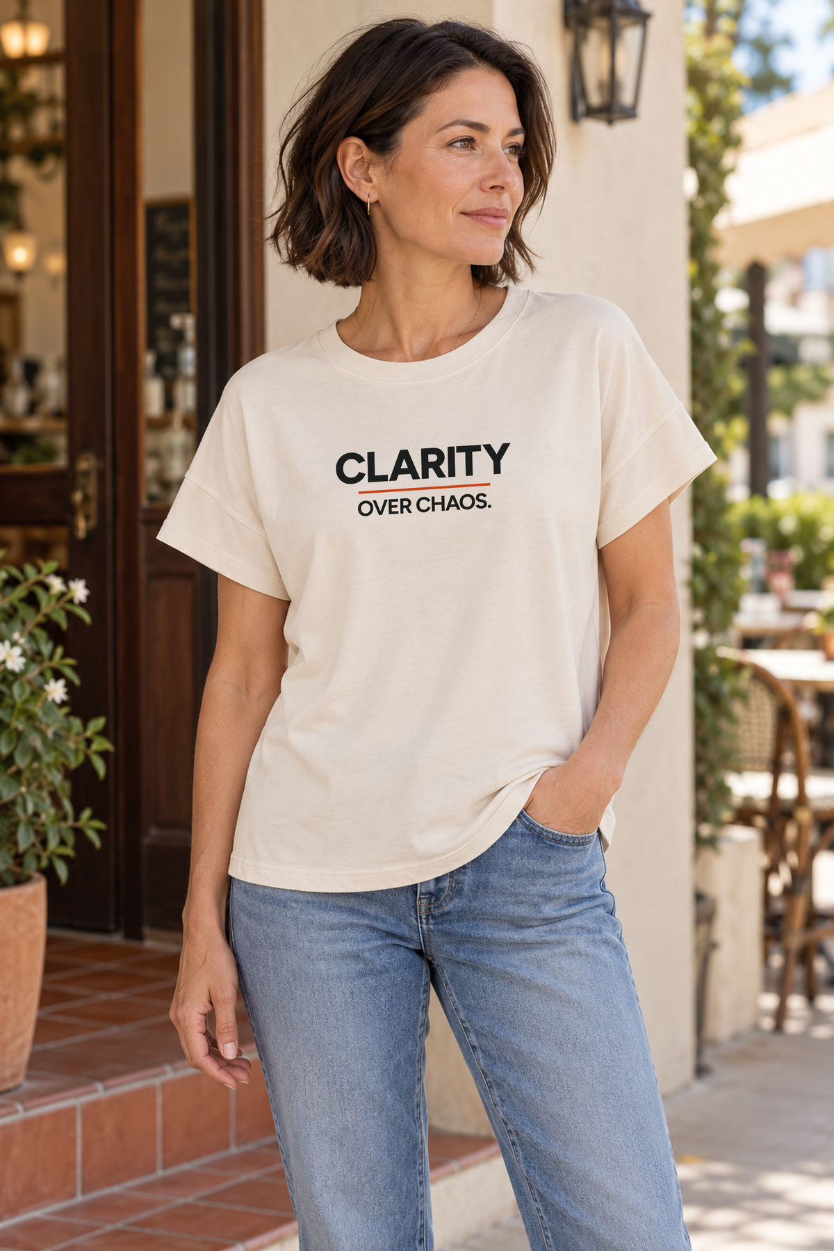 Clarity Over Chaos Women’s Vintage Wash Tee