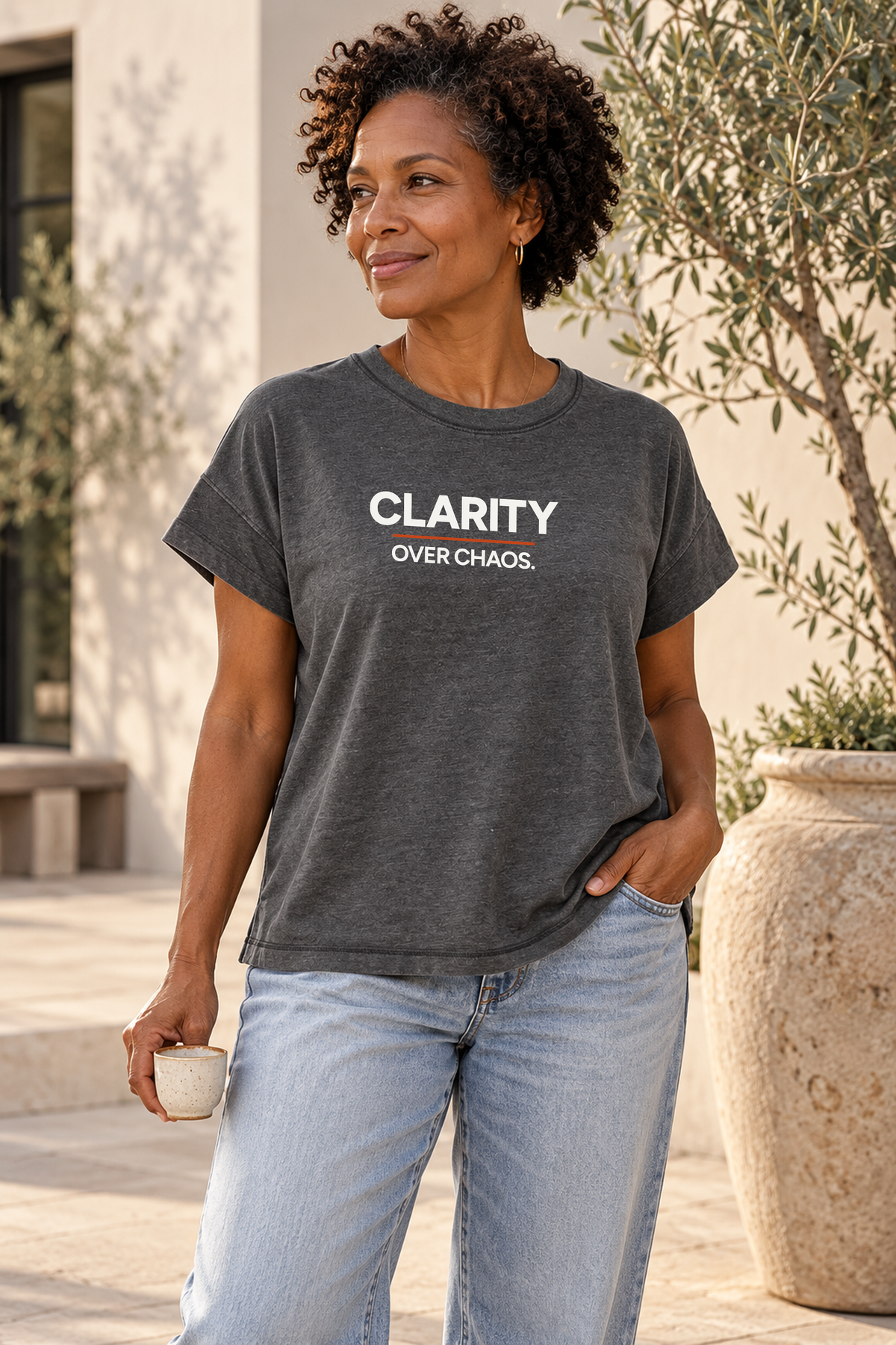 Clarity Over Chaos Women’s Vintage Wash Tee